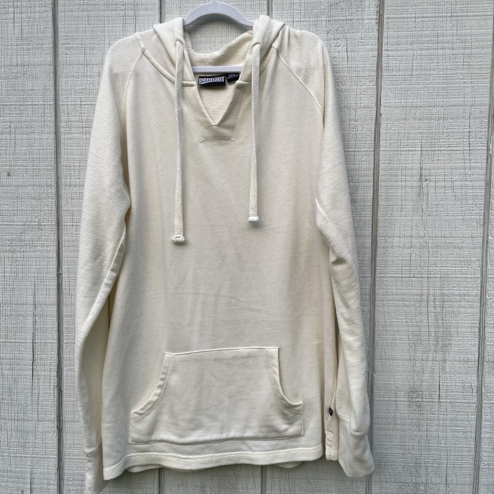Pennant Sportswear Solid Cream 2XL Hoodie Sweatshirt Comfy Loungewear‎ Unisex